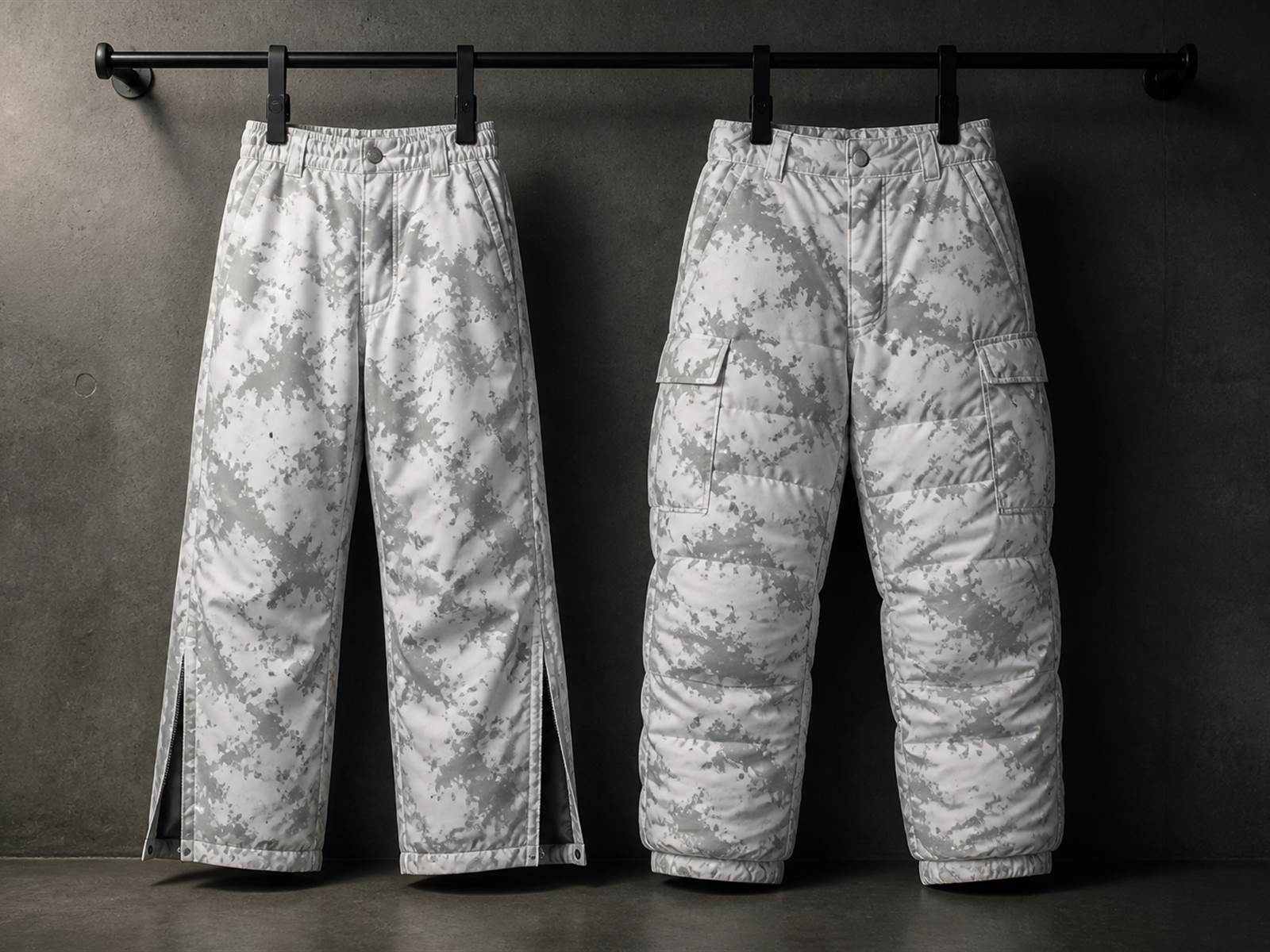 Waterproof winter tactical pants with sealed leg opening, reinforced knees and treated seams for OEM buyers