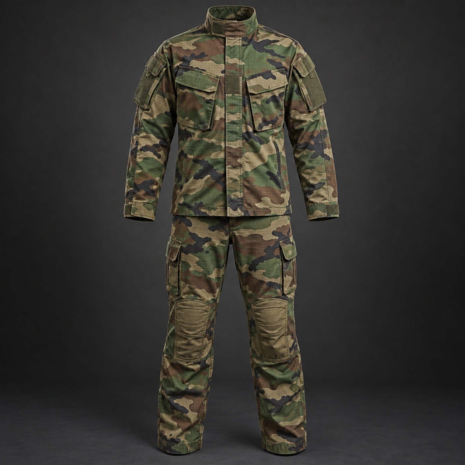 Un ensemble de camouflage se juge d'abord sur l'impression, avant toute autre chose.