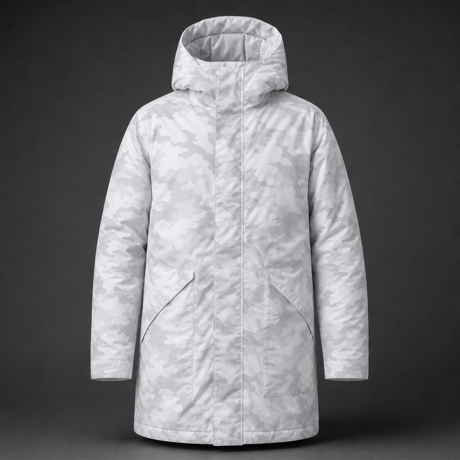 Custom extreme cold expedition parka with baffled insulation manufactured for OEM winter programmes